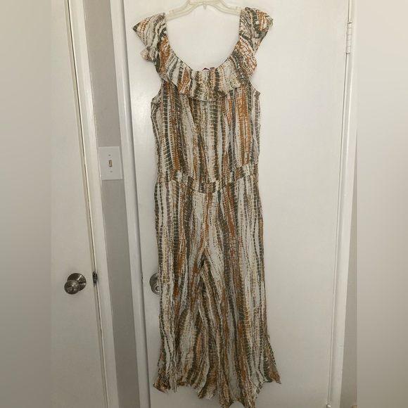 Laurie Felt Palazzo Jumpsuit Buttercream XL - Picture 3 of 8